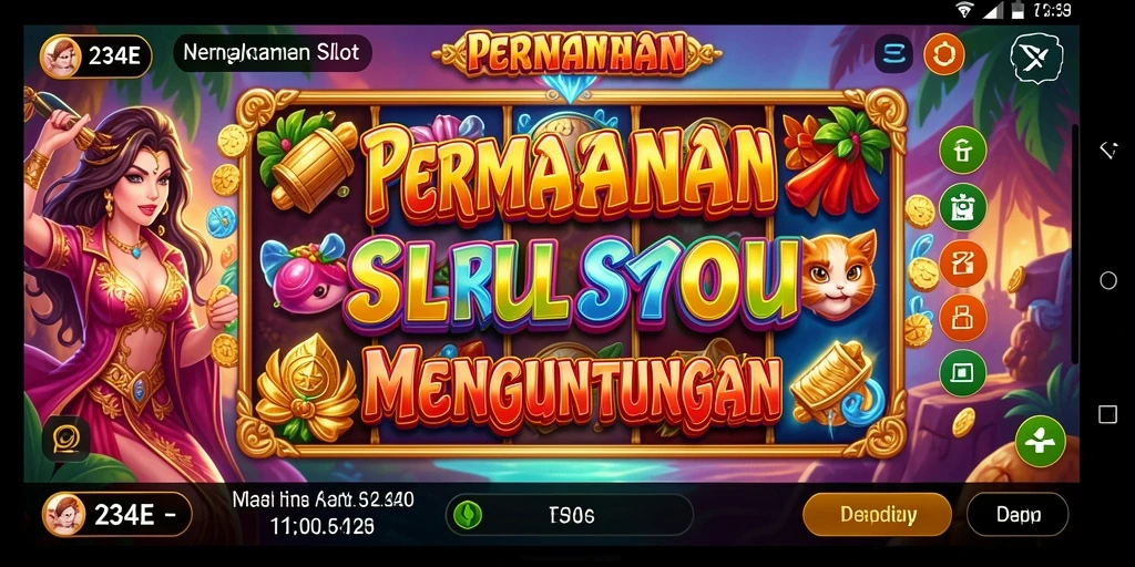 Tampilan gameplay 234E dengan gulungan slot yang menarik.
