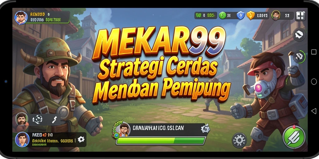 Tangkapan layar gameplay MEKAR99 menunjukkan pertempuran strategis yang seru.